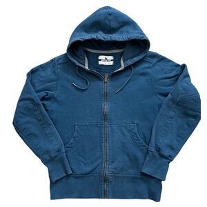 American Giant Classic Full Zip Hoodie Blue Mens Small M1-1A-1 Made in USA jj11